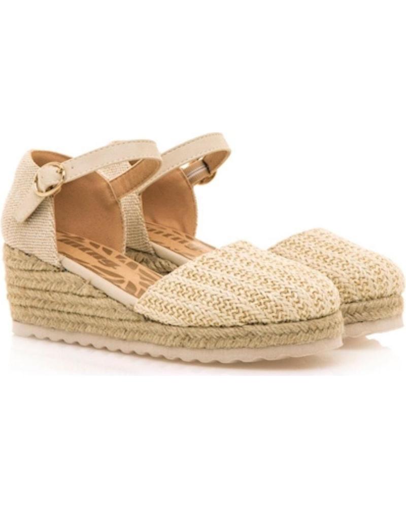 Sandalias de Niña MTNG SANDALIAS MUSTANG BEIGE BRILLO