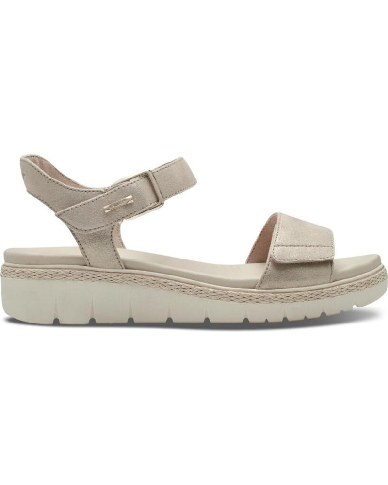 Sandalias de Mujer TAMARIS SANDALIA CON VELCRO AJUSTABLE PARA MUJER DE 179 CHAMPAGNE