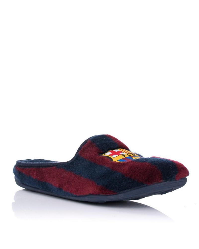 ZAPATILLAS DE CASA OFICIALES MARPEN FC BARCELONA RAYAS MARINO Y BURDEOS CFA1 AZUL