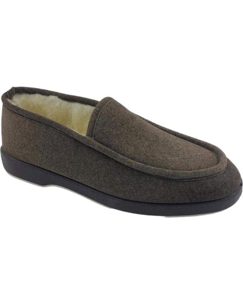 Calzado de casa de Hombre NORTEÑAS ZAPATILLAS OTONO INVIERNO NORTENAS LANA LISO 28-527 MARRON