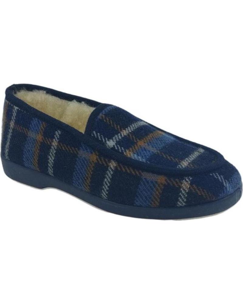 Calzado de casa de Hombre NORTEÑAS ZAPATILLAS OTONO INVIERNO NORTENAS CUADROS 68-527 MARINO