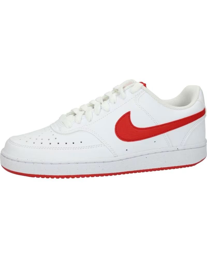 Zapatillas Nike Court Vision Lo Nn Ess HF1744-101 Blanco Rojo Blanco-rojo