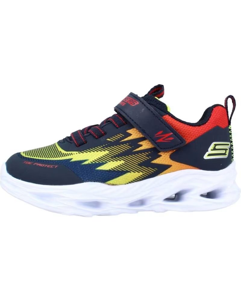 Deportivas de Niã±a y Niã±o Skechers Zapatillas Nino Modelo Flash Zorent Color Azul Nvmt Luces