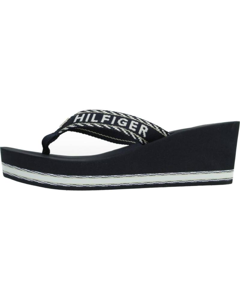 TOMMY HILFIGER CHANCLAS PLATAFORMA WEBBING H WEDGE SANDAL MARINO MARINO