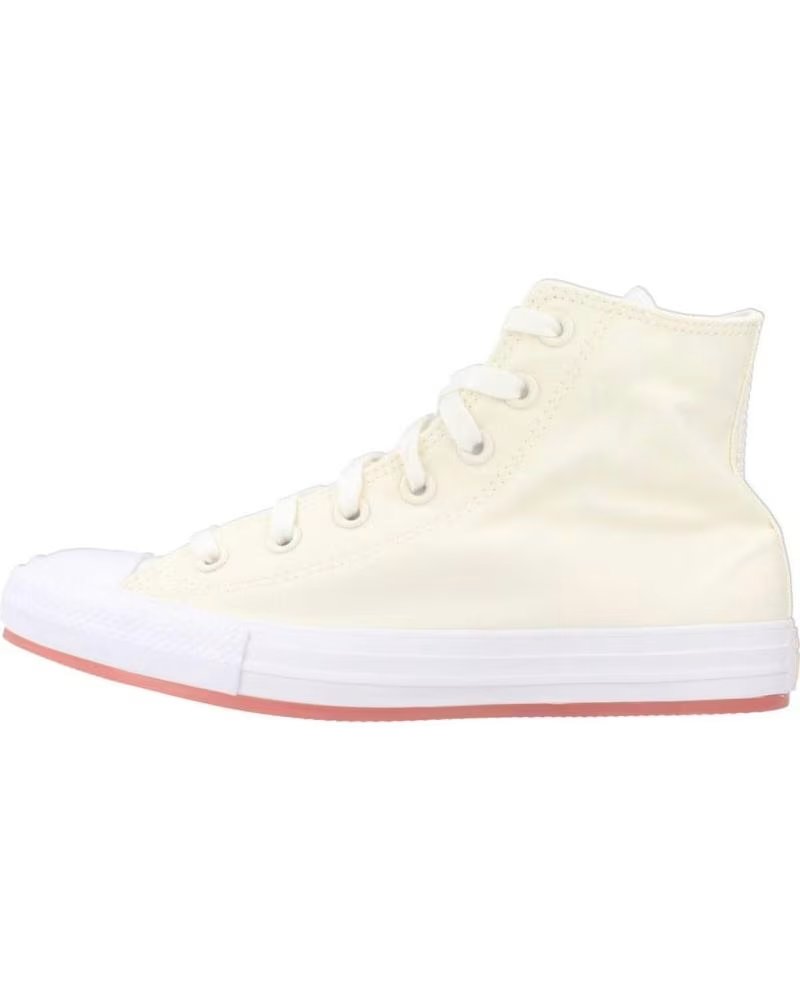 Converse Zapatillas Mujer Modelo Chuck Taylor All Star Hi Color Beis Egret
