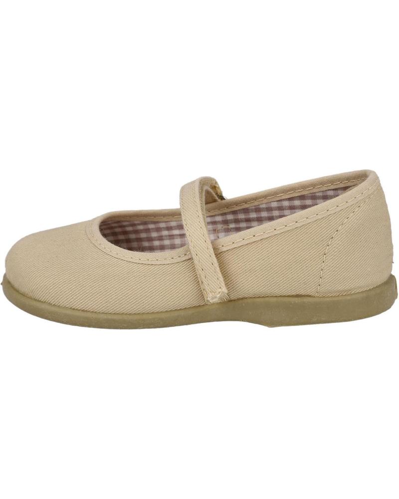 Zapatos de Niña BUBBLE BOBBLE 950 MERCEDITAS LONA NIÑA BEIG