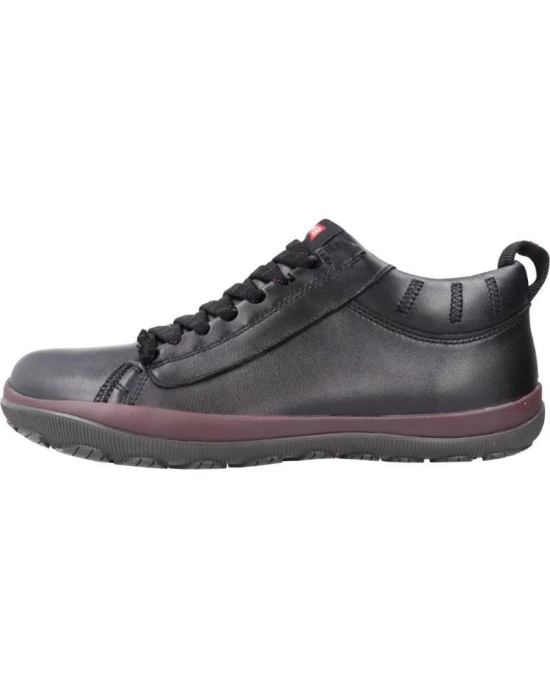 Camper Botin Casual de Piel con Forro de Goretex Negro