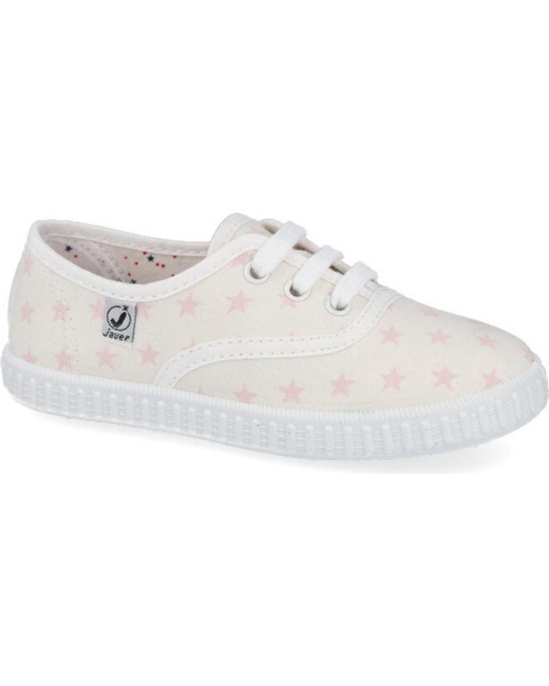 ZAPATILLAS DE LONA JAVER 60-48 PARA NIÑA - ROSA ROSA
