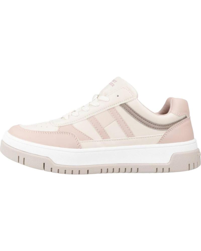 Deportivas de Niña TOMMY HILFIGER ZAPATILLAS NINA MODELO LOW CUT LACE-UP SNEAKER COLOR ROSA PN PNKBGE