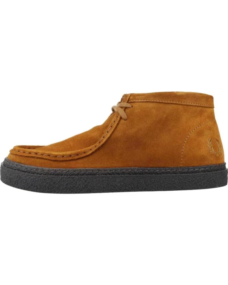 Fred Perry Botines Hombre Modelo Dawson Mid Suede Color Marron Q22NTFLK