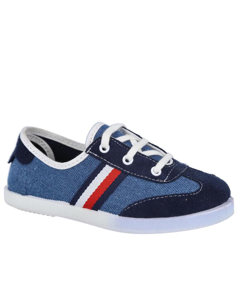 ZAPATILLAS DE LONA ANDREA RUIZ 368 CON CORDONES JEANS AZUL JEANS