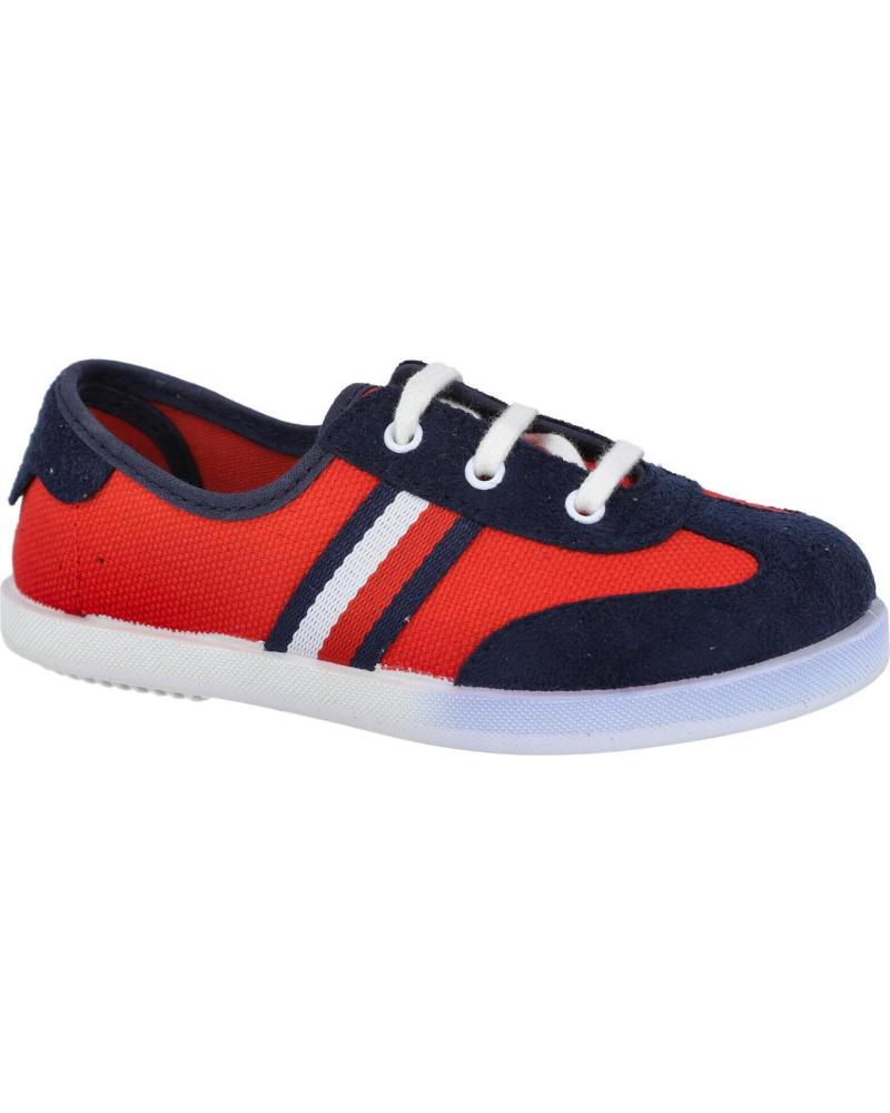 ZAPATILLAS DE LONA CON CORDONES ANDREA RUIZ 368 ROJO ROJO