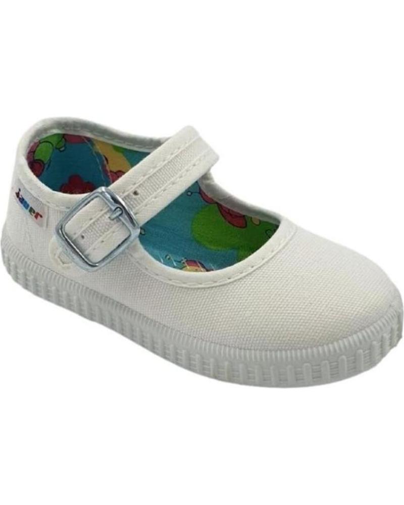 Sandalias de Niña JAVER MERCEDITAS TELA VARIOS 16482 BLANCO
