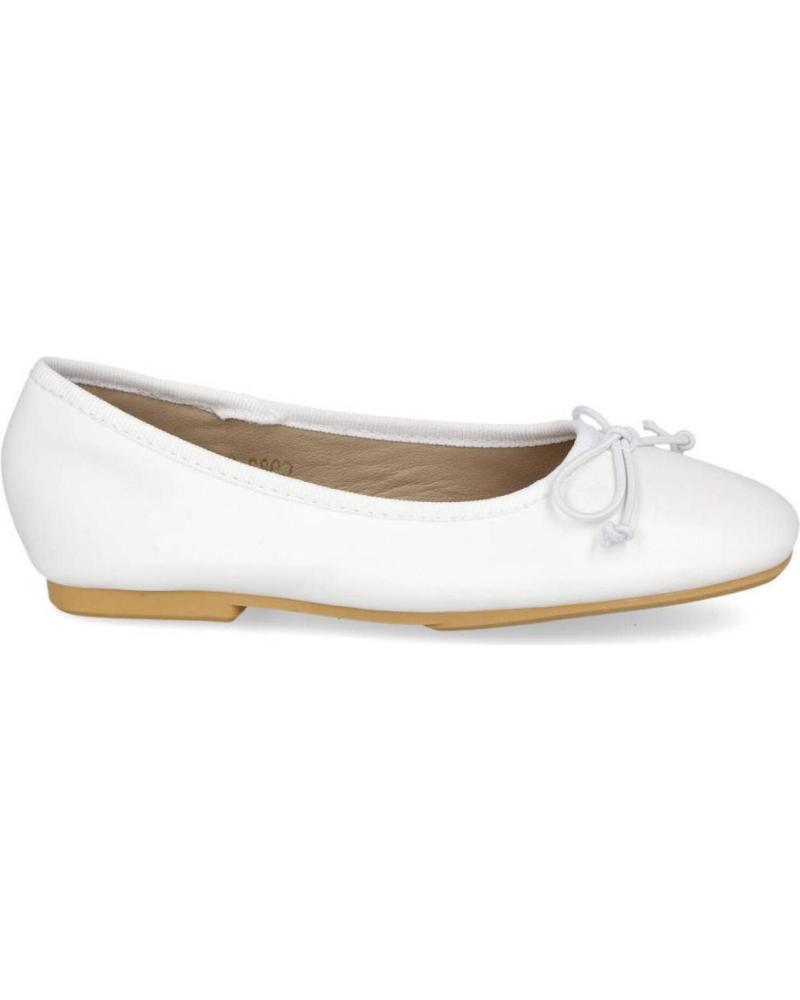 Bailarinas de Mujer y Niña BUBBLE BOBBLE BAILARINA LAZO BUBBLE PARA NINA C982 COLOR BLANCO