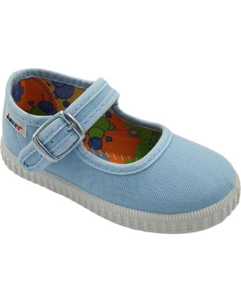 Deportivas de Niña JAVER MERCEDITAS TELA VARIOS 16482 AZUL CLARO