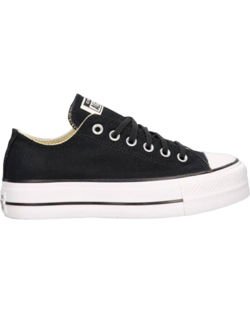 CONVERSE CHUCK TAYLOR ALL STAR LIFT PLATFORM OX ZAPATILLAS BAJAS NEGRAS BLACK