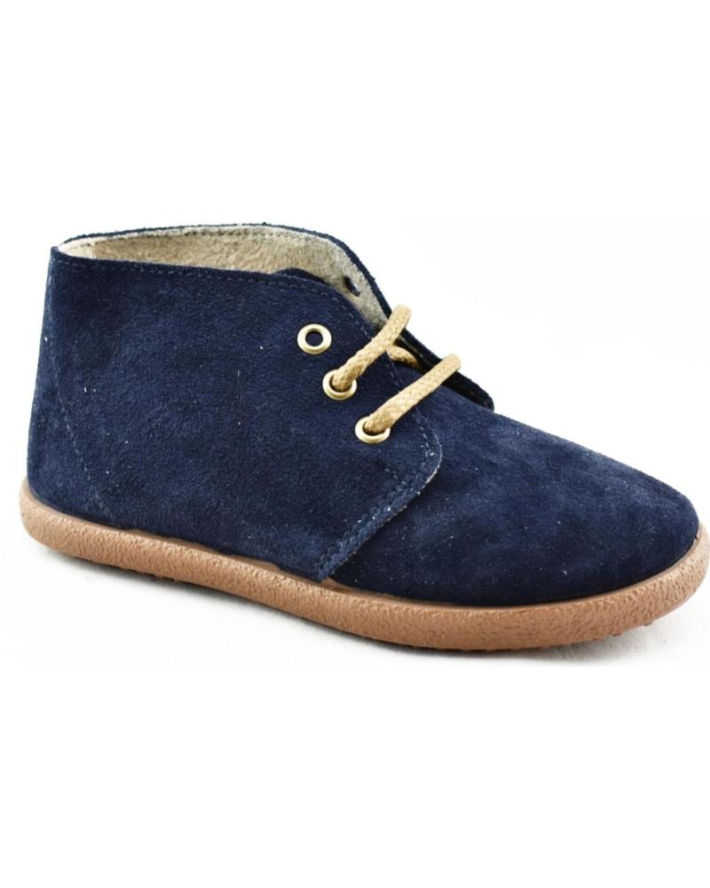 Botins de Menino BATILAS BOTA DE PIEL DE SERRAJE CON PISO DE GOMA 710470 MARINO