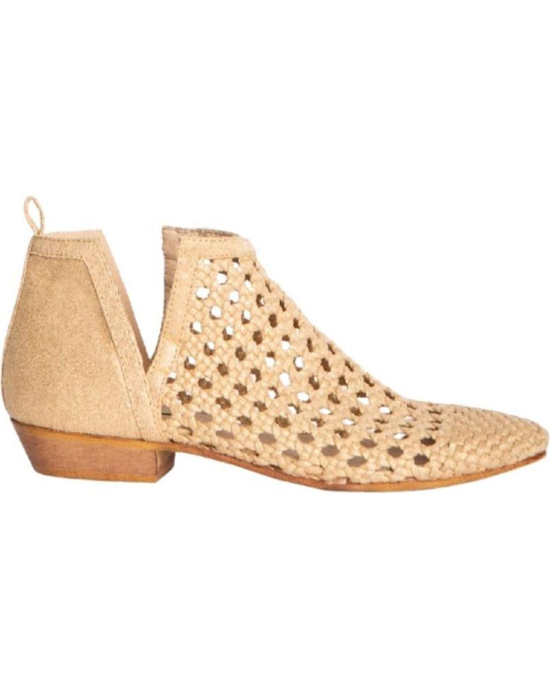 Sandálias de Mulher CORINA BOTAS CAMPERAS MUJER TRENZADO M4001 ORO