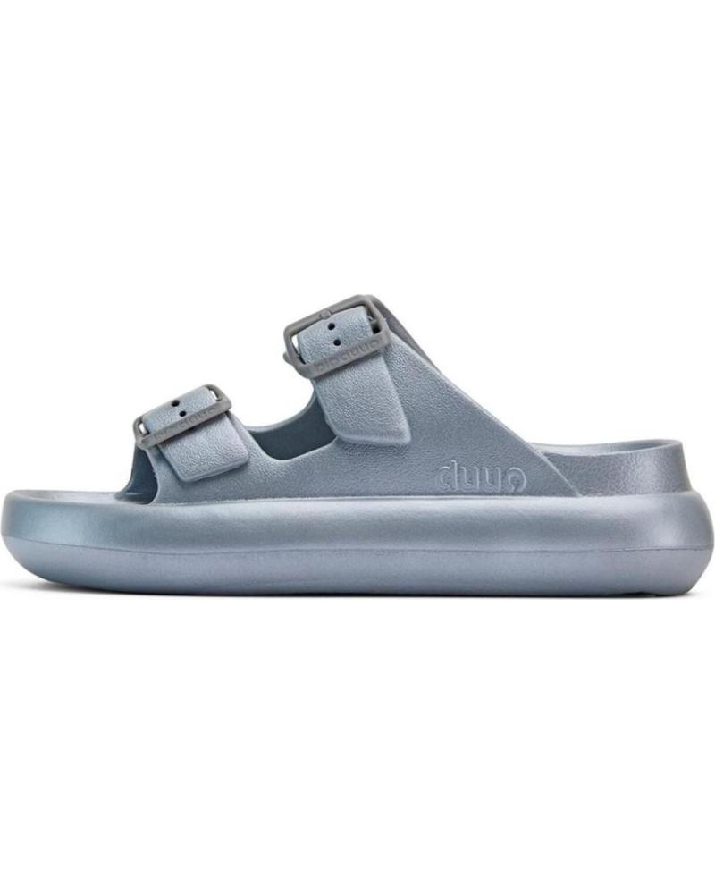 Chanclas de Mujer y Niña DUUO ZAPATILLAS--EVA CURVI METALLIC 10-D891010 GRIS
