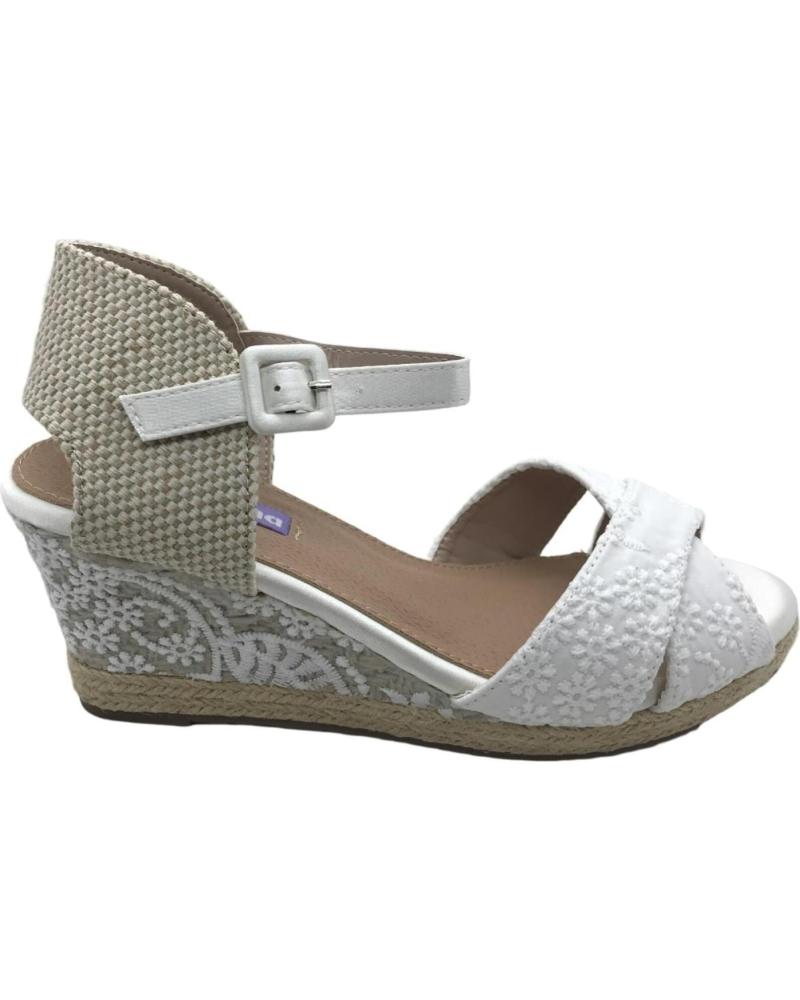 Sandalias de Mujer MANDARINA CUNAS NOVIA MONICA BLANCO