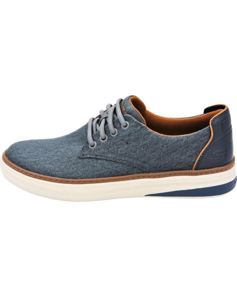 ZAPATILLAS SKECHERS HYLAND RATNER 205135 HOMBRE CASUAL CORDONES AZUL MARINO AZUL