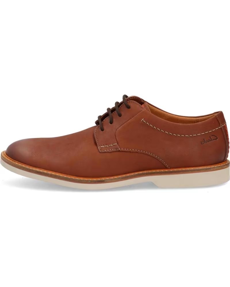 Clarks Zapato Cordones Dark Tan