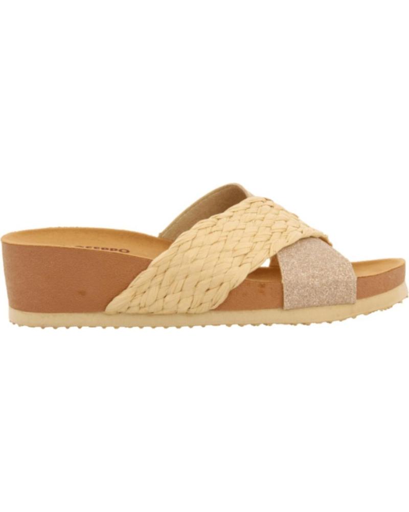 SANDALIA GOULDS CON CUÑA Y SUELA BIO NATURAL