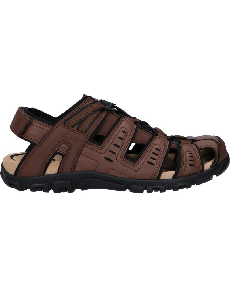 Sandalias de Hombre GEOX U4524C 000ME U STRADA C6006 DK BROWN