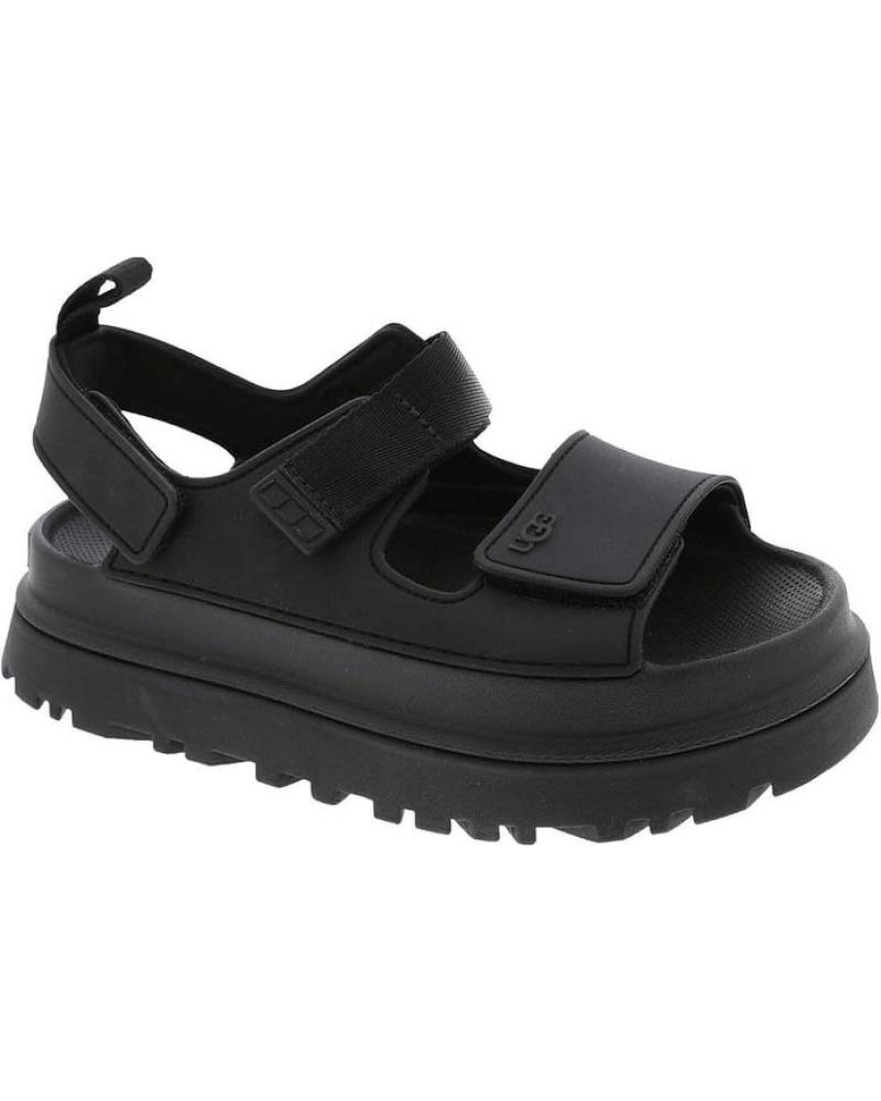 SANDALIA PLANA 1152685 CON CIERRE DE VELCRO NEGRO