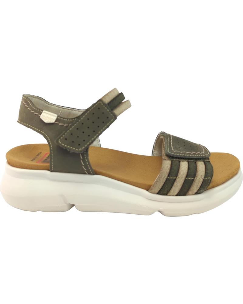 Sandálias de Mulher ON FOOT BORA 90500 PIEL KAKI