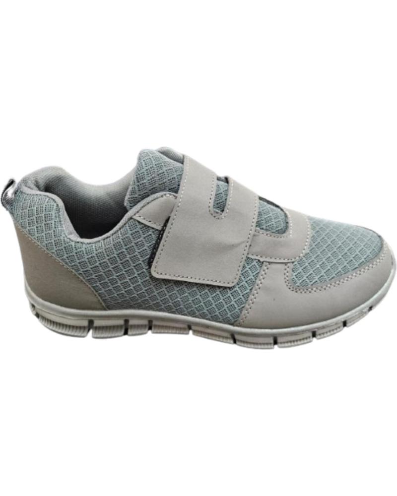 Deportivas de Hombre BREEZE SEVILLA VELCRO RUNNING GRIS