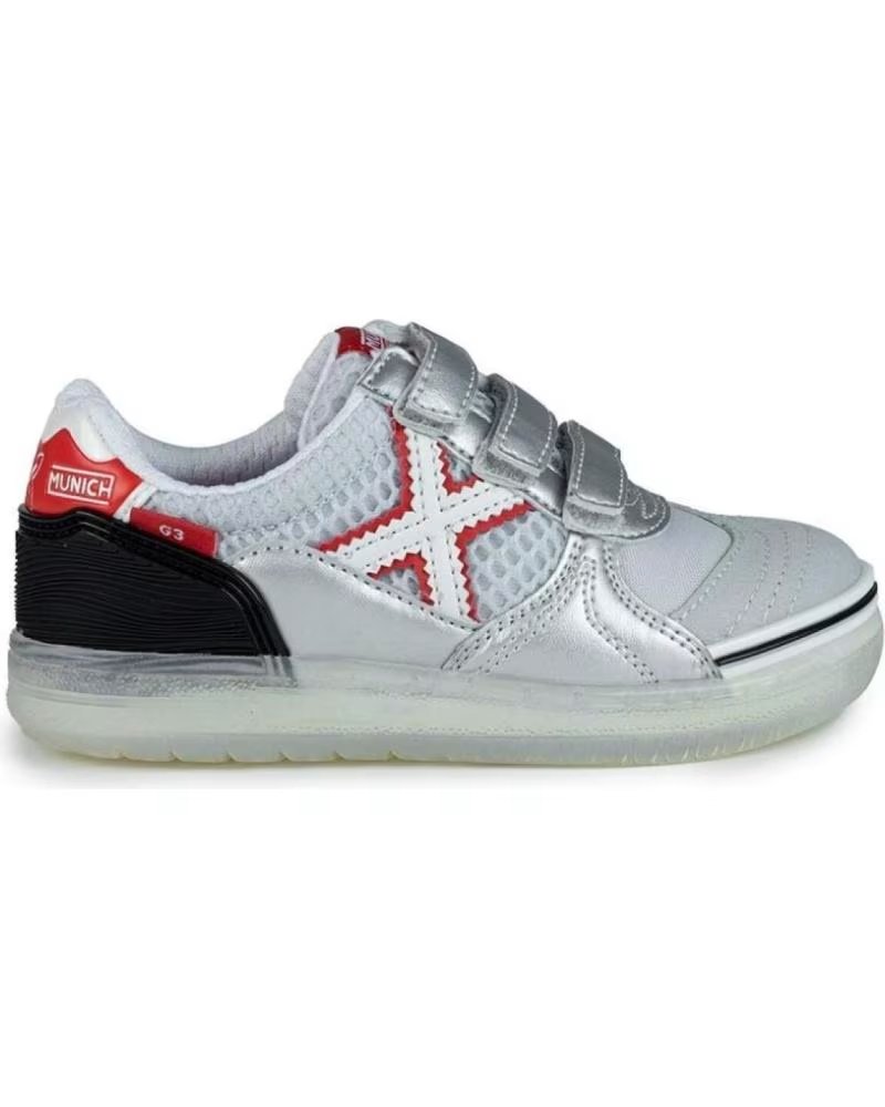Deportivas de Niña y Niño Munich ZAPATILLAS--G-3 Kid Vco Indoor 404-1514404 Gris