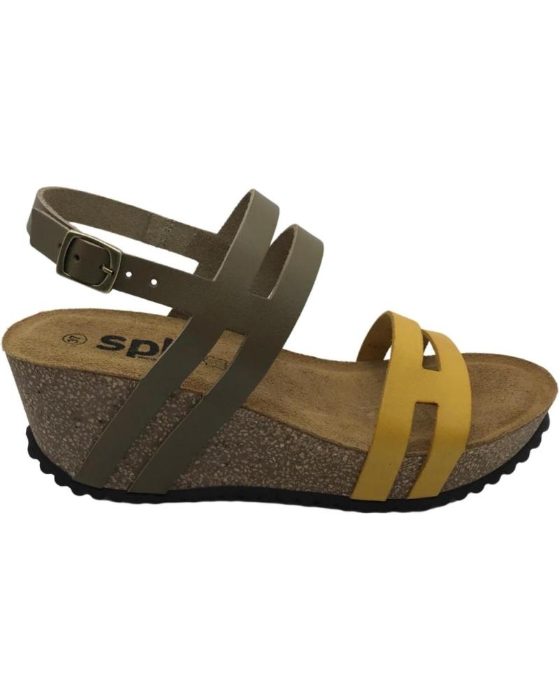 Sandálias de Mulher SPK SANDALIA MUJER VAQUETILLA 138 KAKI