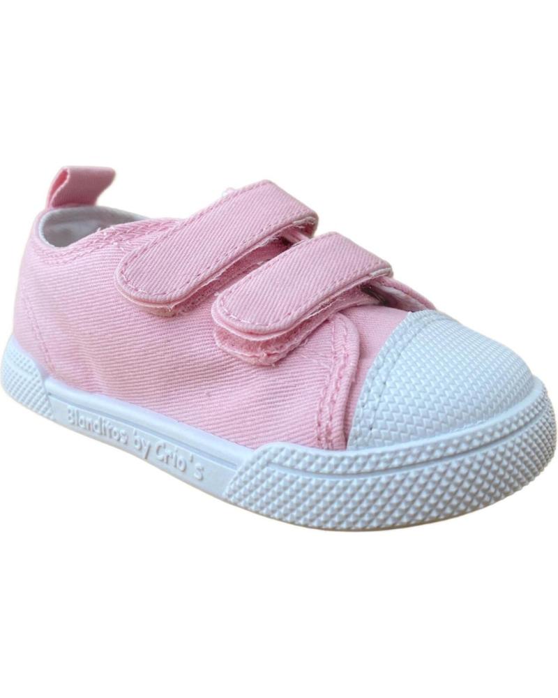 Deportivas de Niña CRIOS BLANDITOS DE ZAPATILLA LONA MELON ROSA