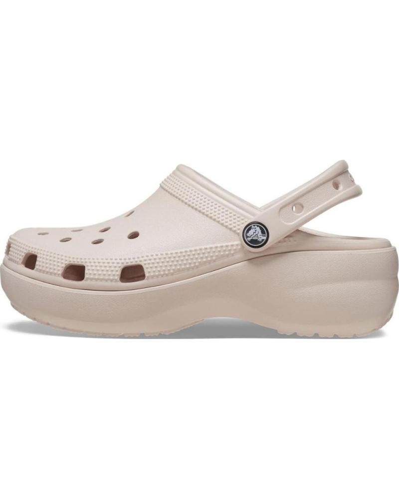 Zuecos de Mujer CROCS SANDALIAS PLANAS CLASSIC PLATFORM CLOG W MUJER ROSA