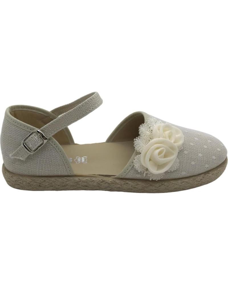 Sandalias de Niña CHUCHES VALENCIANA CEREMONIA NINA 36000-YUTE 0529H HIELO