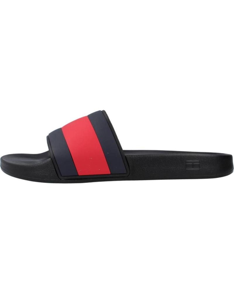 CHANCLAS TOMMY HILFIGER RUBBER TH FLAG P BLACK