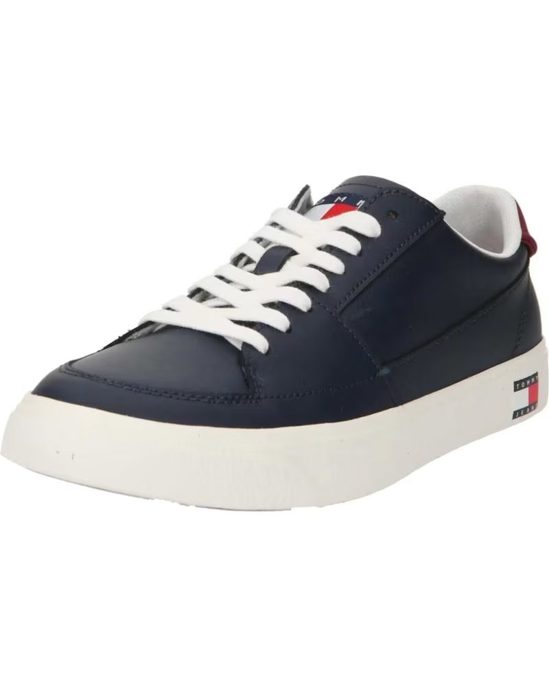 de tommy hilfiger zapatillas tommy hilfiger tjm vulcanized leather azul 01341 c87