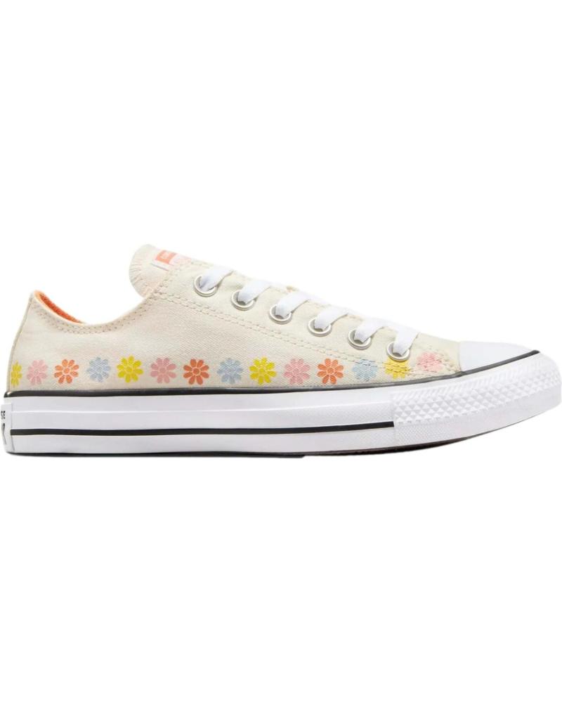 Deportivas de Mujer y Niña CONVERSE A08107C CHUCK TAYLOR ALL STAR FLORAL GARZA-MAGMA PáLIDO-SUENO NUBOSO BLANCO