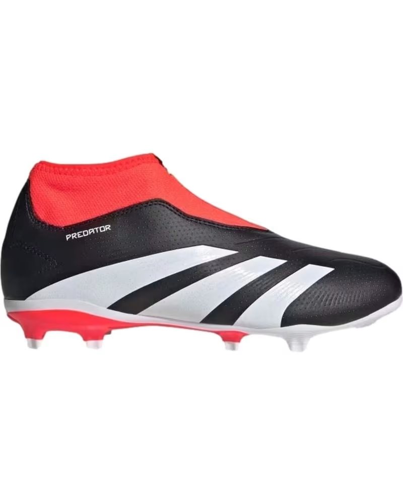 Botas Multitacos Adidas Predator Club para Niño/a Negras y Rojas Negro