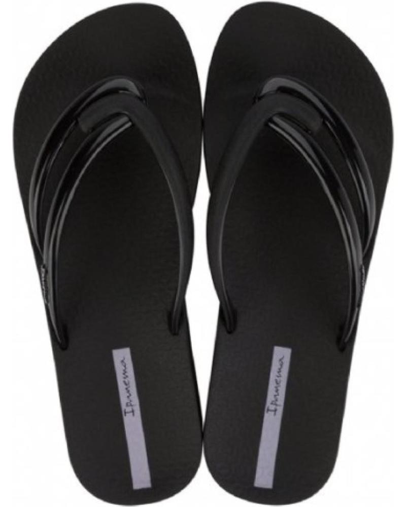 CHANCLAS IPANEMA COMFY 83519 NEGRA TIRA DOBLE MUJER AQ709