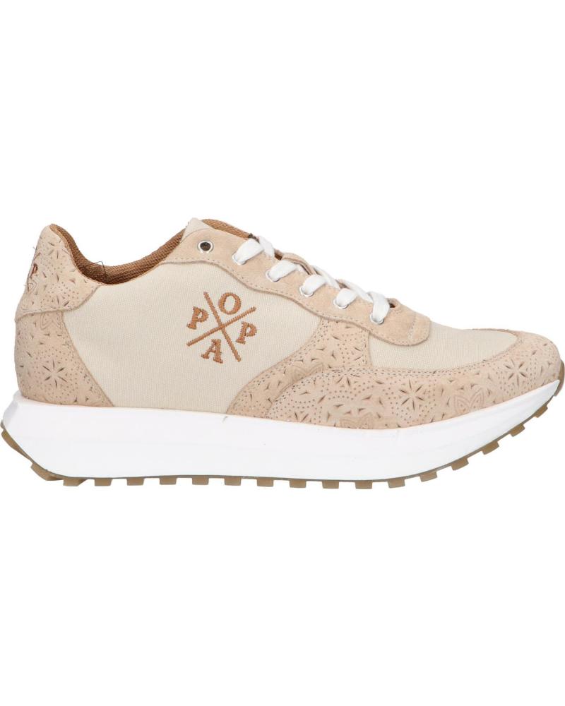 Deportivas de Mujer POPA 041 INES GRABADO BEIG DS39301 010