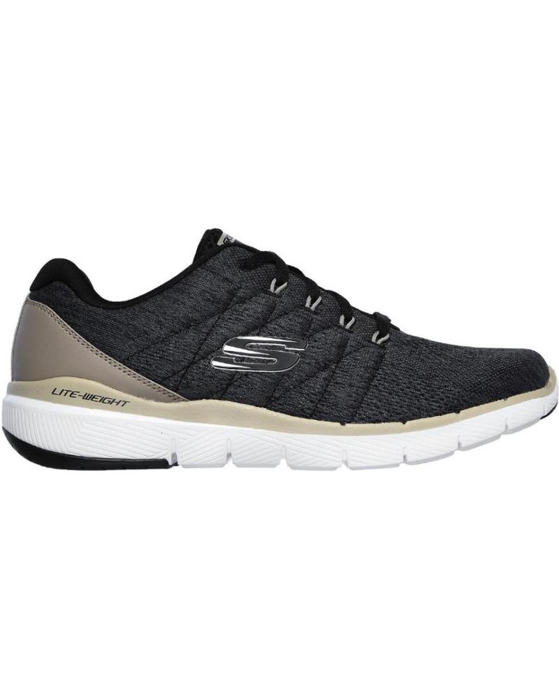 Deportivas de Hombre SKECHERS FLEX ADVANTAGE 3 0 STALLY GRIS-MARRON - 40 BLK GRIS-MARR