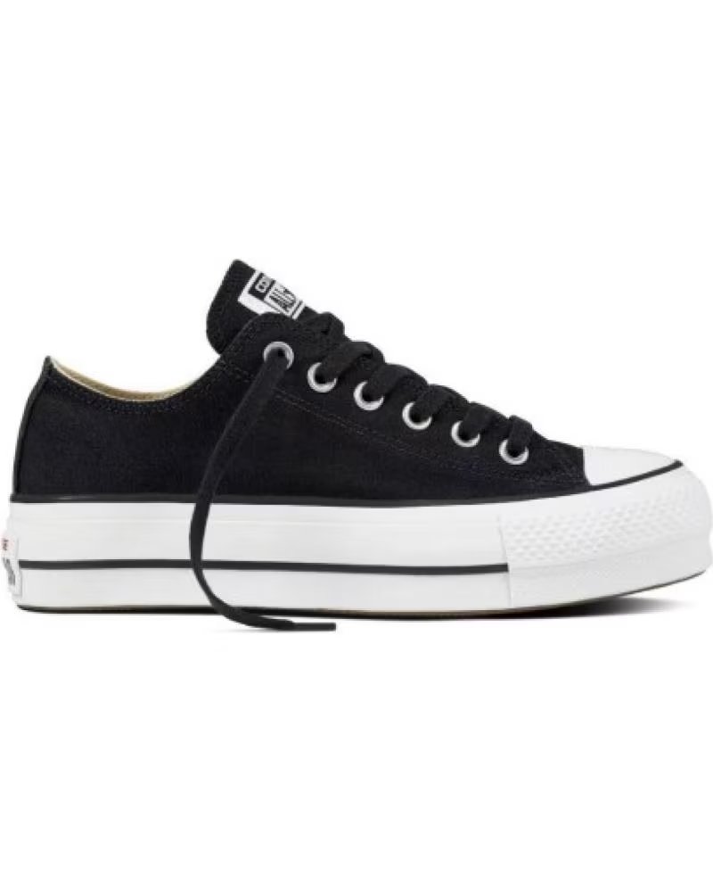 Converse Chuck Taylor All Star Lift Ox Plataforma Negro-blanco 560250C Negro