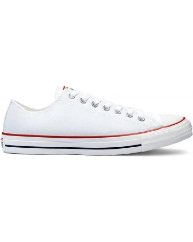 Deportivas de Mujer y Niña y Niño CONVERSE CT OX CHUCK TAYLOR LEA PIEL BAJA BLANC ROJO