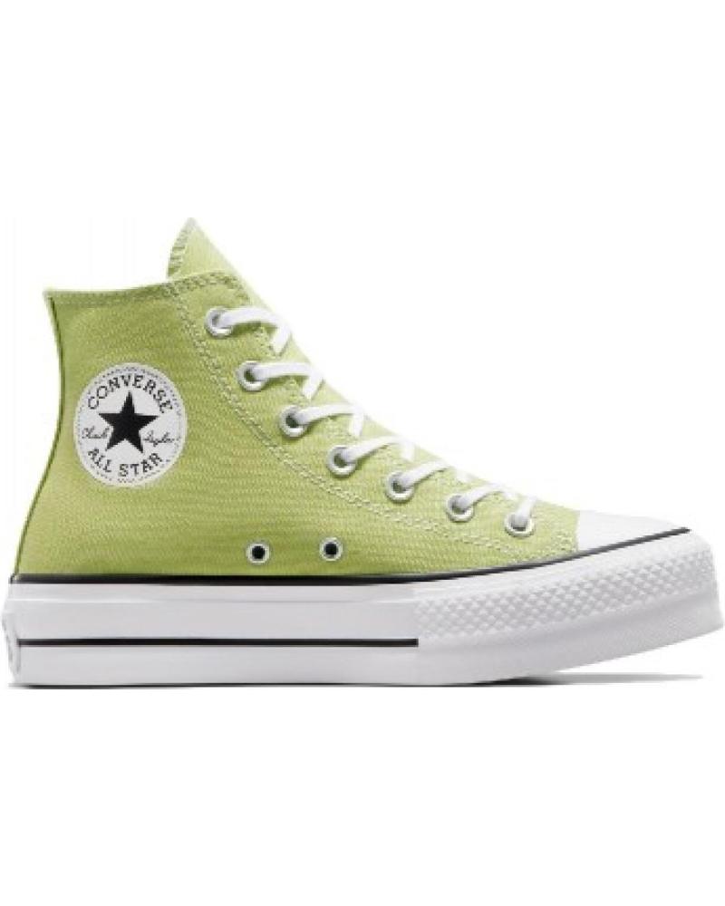 Deportivas de Mujer CONVERSE CTAS LIFT HI LONA BOTA SUPLEMEN - 36 VERDE
