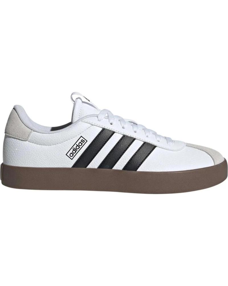 ZAPATILLAS CASUAL ADIDAS VL COURT 3.0 K ID9062 BLANCO Y NEGRO CON SUELA CARAMELO FTWWHT-CBLACK-GREONE