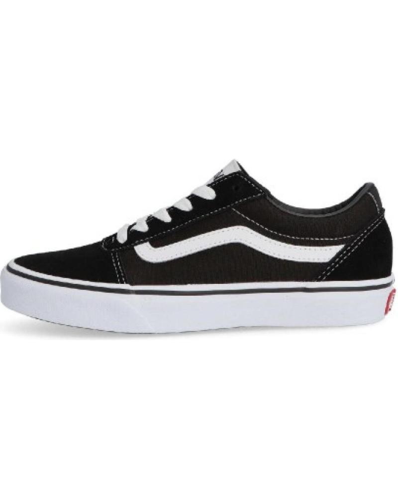 ZAPATILLAS URBANAS VANS WARD JR SUEDE CANVAS NEGRO-BLANCO PARA NIÑOS IJU