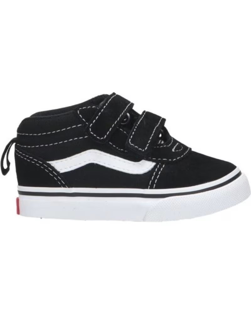 Deportivas de Niña y Niño Vans Off The Wall Vans Ward Mid V Bb Velcro Negro-blanco 1 - 20 Iju