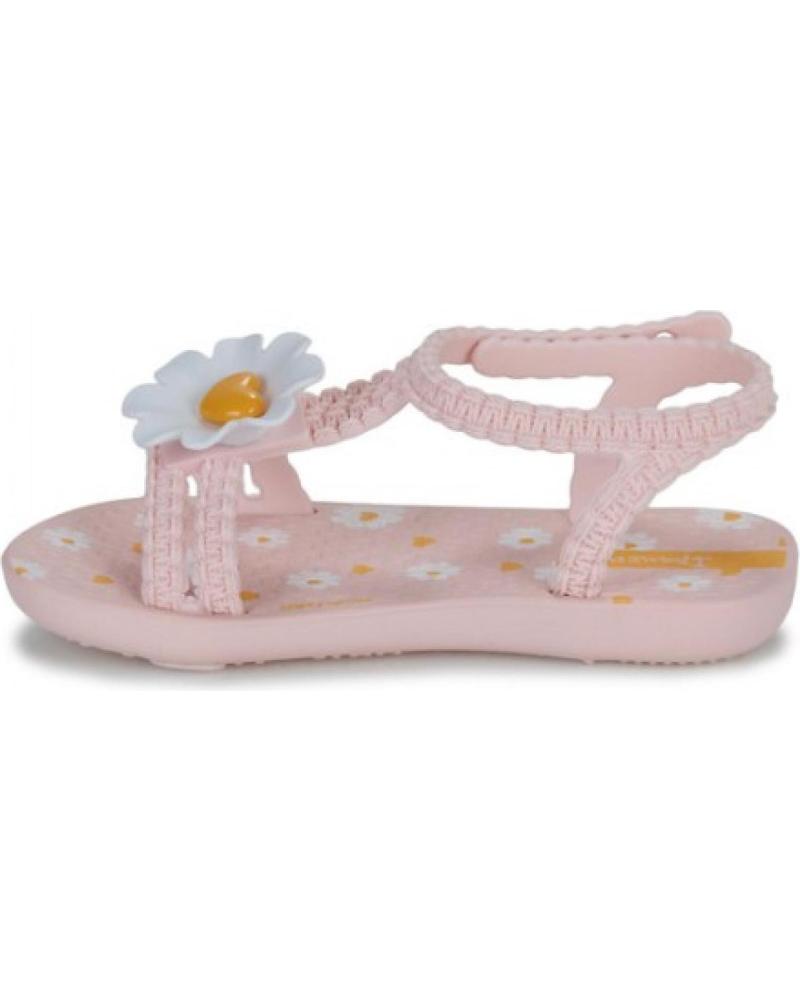 SANDALIA DAISY BABY 83355 AH420 CON DETALLE FLORAL ROSA
